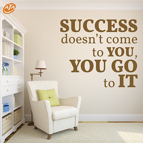 

Fashion / Words & Quotes Wall Stickers Words & Quotes Wall Stickers Decorative Wall Stickers, PVC(PolyVinyl Chloride) Home Decoration Wall Decal Wall Decoration / Removable