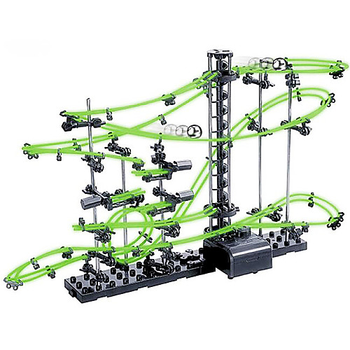 

Spacerail Level 2 10000mm Marble Run Race Construction Marble Track Set STEAM Toy Roller Coaster Creative Educational Metalic Plastic for Kid's Adults' Boys' Girls'