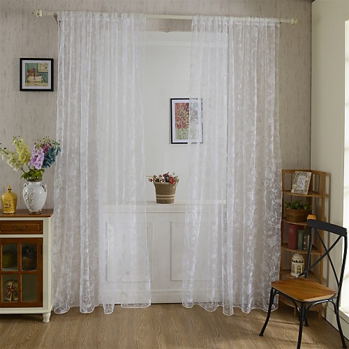 

Curtains Drapes One Panel 39W79L White / Living Room