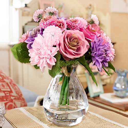 

Silk European Style Bouquet Tabletop Flower Bouquet 10