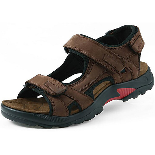 

Men's Sandals Marten Sandals Flat Heel Open Toe Casual Shoes Comfort Athletic Casual Dress Leather Taupe