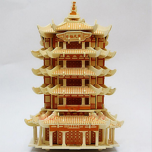 

Chinese Architecture 3D Puzzle Wooden Puzzle Wooden Model Wood Kid's Adults' Toy Gift