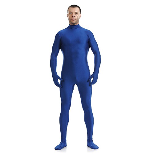

Zentai Suits Catsuit Skin Suit Ninja Adults' Spandex Lycra Cosplay Costumes Sex Men's Women's Blue Solid Colored Halloween / Leotard / Onesie / Leotard / Onesie / High Elasticity