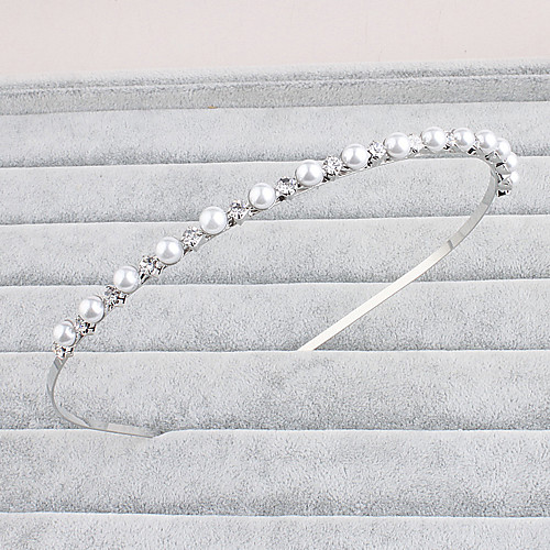 

Pearl / Rhinestone Headbands / Headwear with Floral 1pc Wedding / Special Occasion / Casual Headpiece