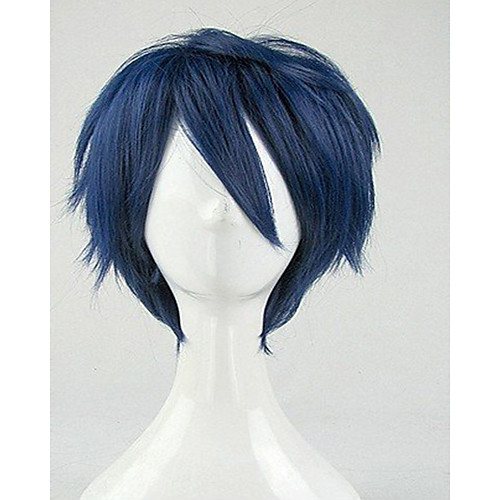 

Cosplay Costume Wig Synthetic Wig Cosplay Wig Curly Curly Wig Short Blue Synthetic Hair Women's Blue hairjoy