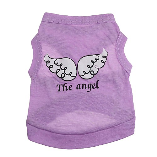 

Cat Dog Shirt / T-Shirt Puppy Clothes Angel & Devil Fashion Dog Clothes Puppy Clothes Dog Outfits Breathable Purple Pink Green Costume for Girl and Boy Dog Cotton XS S M L