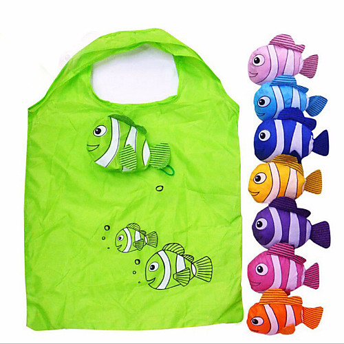 

1Pcs Tropical Fish Foldable Eco Reusable Shopping Bags(Random Color)