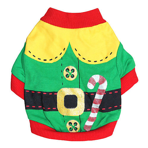 

Cat Dog Costume Shirt / T-Shirt Puppy Clothes Cosplay Fashion Halloween Dog Clothes Puppy Clothes Dog Outfits Breathable Red Green Costume for Girl and Boy Dog Cotton XXS XS S M L