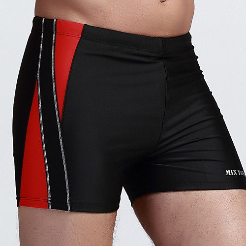 

Men's Swim Shorts Chlorine resistance Breathable Compression Tactel Swimwear Beach Wear Board Shorts Patchwork Swimming Leisure Sports Beach / Athleisure