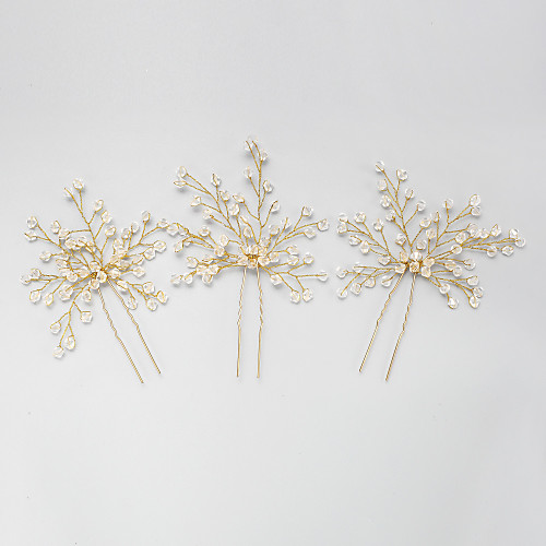 

Crystal / Alloy Hair Pin with 1 Wedding / Special Occasion Headpiece