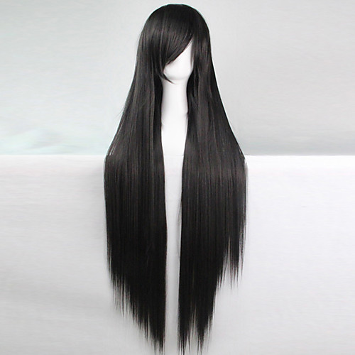 

Cosplay Costume Wig Synthetic Wig Cosplay Wig Straight Straight Wig Black Synthetic Hair Black