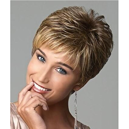 

Synthetic Wig Wavy Wavy Wig Short Golden Brown#12 Synthetic Hair Women's Brown StrongBeauty