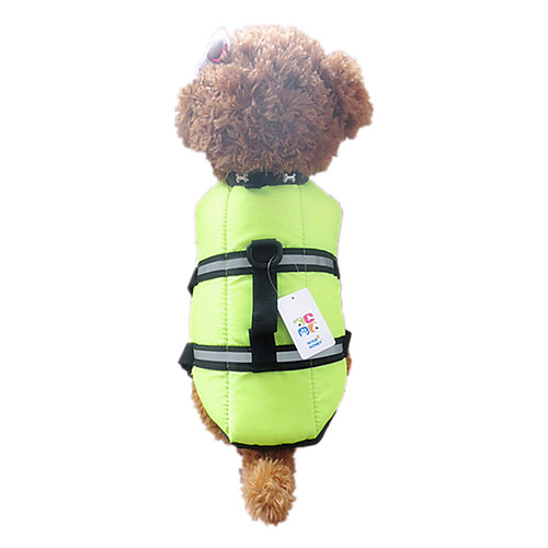 

Dog Vest Life Vest Dog Clothes Waterproof Orange Green Costume Nylon Waterproof XXS XS S M
