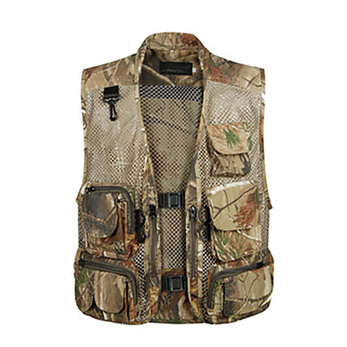 

Men's Fishing Vest Lightweight Quick Dry Multi-Pockets Vest / Gilet Outdoor Camping & Hiking Traveling / Cotton / Mesh / Sleeveless / Multiple Pockets