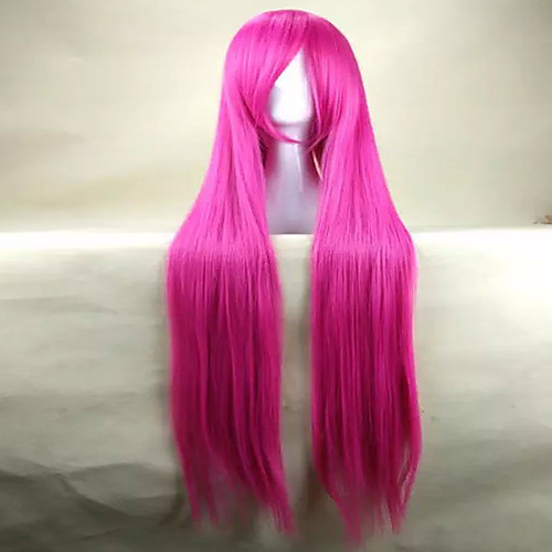 

Cosplay Costume Wig Synthetic Wig Cosplay Wig Straight Straight Wig Pink Very Long Pink Synthetic Hair Women's Pink hairjoy