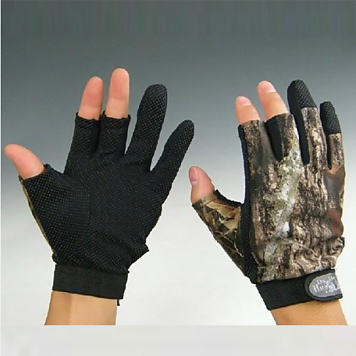 

Gloves Fishing Gloves Fingerless Gloves Bait Casting Windproof Anti-Slip Wearproof Cloth Nylon Spring Summer Fall Unisex