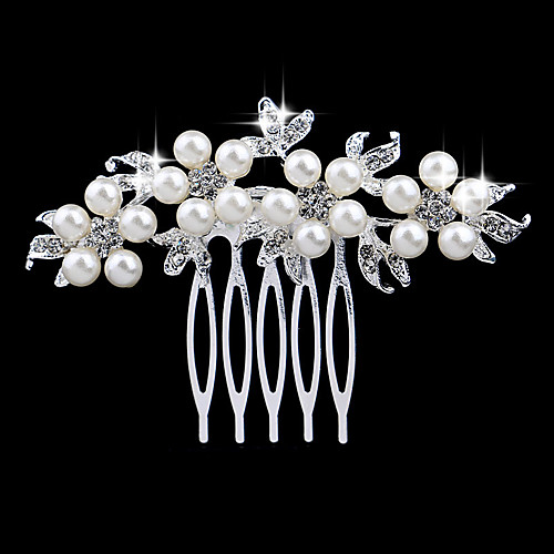 

Pearl / Crystal / Rhinestone Hair Combs with 1 Wedding / Special Occasion / Casual Headpiece