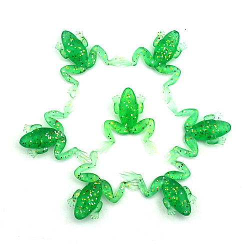 

10 pcs Fishing Lures Soft Bait Frog Floating Bass Trout Pike Sea Fishing Freshwater Fishing Lure Fishing Soft Plastic / General Fishing