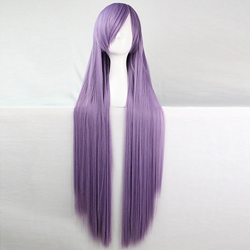 

Cosplay Costume Wig Synthetic Wig Cosplay Wig Straight Straight Asymmetrical Wig Long Purple Synthetic Hair Women's Natural Hairline Purple