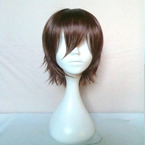 

Cosplay Costume Wig Synthetic Wig Straight Straight Wig Short Brown Synthetic Hair Women's Brown hairjoy