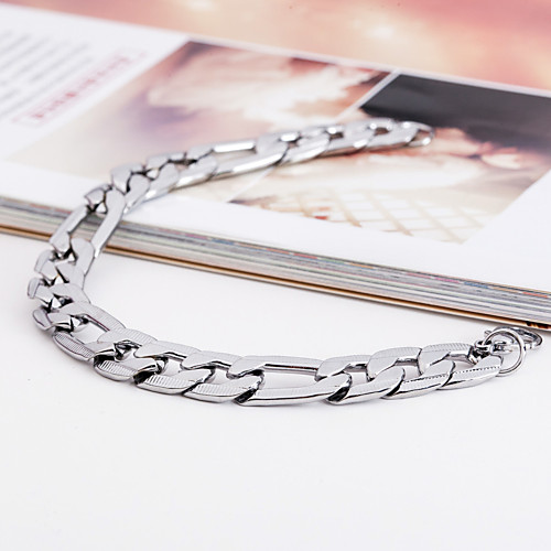 

Men's ID Bracelet Unique Design Fashion Stainless Steel Bracelet Jewelry Silver For Christmas Gifts Party