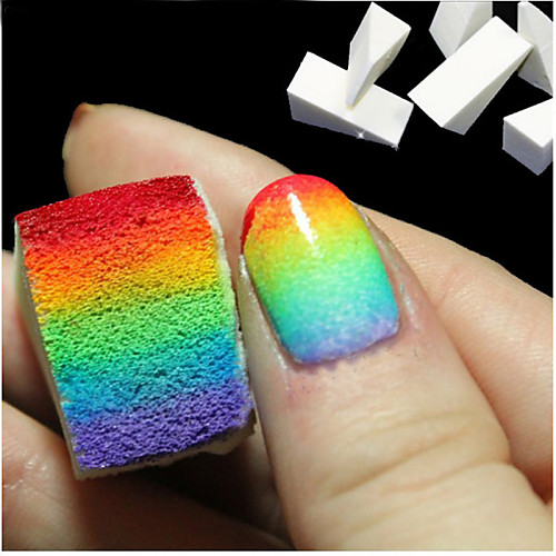 

8Pcs New Woman Salon Nail Sponges For Acrylic Makeup Manicure Nail Art Accessory