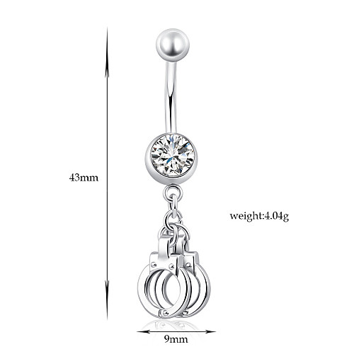 

Navel Ring / Belly Piercing Ladies Unique Design Party Women's Body Jewelry For Casual Stainless Steel Alloy Silver 1 set
