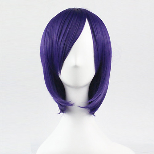 

Cosplay Costume Wig Synthetic Wig Cosplay Wig Straight Straight Asymmetrical Wig Short Purple Synthetic Hair Women's Natural Hairline Purple