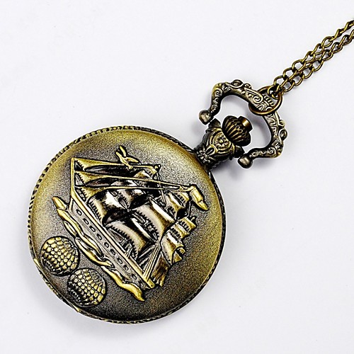 

Men's Pocket Watch Quartz Silver / Yellow Casual Watch Analog Charm
