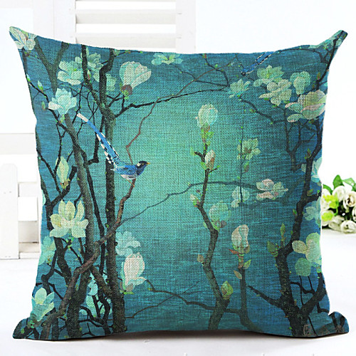 

Cushion Cover 1PC Linen Soft Decorative Square Throw Pillow Cover Cushion Case Pillowcase for Sofa Bedroom 45 x 45 cm (18 x 18 Inch) Superior Quality Mashine Washable Pack of 1