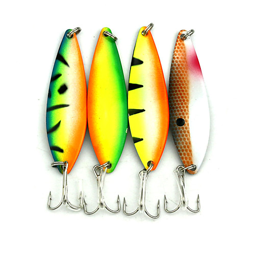 

5 pcs Fishing Lures Spoons Metal Bait Sinking Fast Sinking Bass Trout Pike Sea Fishing Freshwater Fishing Other Metal / Lure Fishing / General Fishing