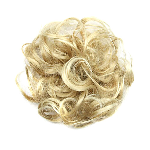 

Synthetic Wig chignons Curly Classic Classic Curly Layered Haircut Wig Short Light Blonde Synthetic Hair Women's Updo