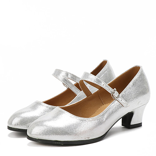 

Women's Dance Shoes Sparkling Glitter / Synthetic / Suede Latin Shoes/Character Shoes Sparkling Glitter / Buckle / Ruffles Sandal / Heel / Sneaker Cuban Heel Non Customizable Red / Silver / Gold / Ind