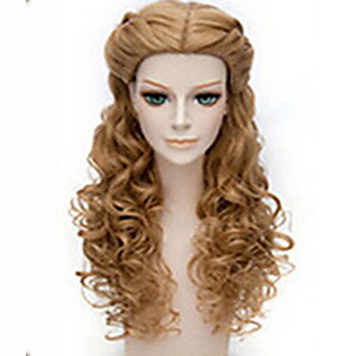 

Synthetic Wig Wavy Wavy Wig Long Brown Synthetic Hair Women's Brown