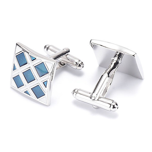 

Men's Cufflinks Work Casual Brooch Jewelry Silver For