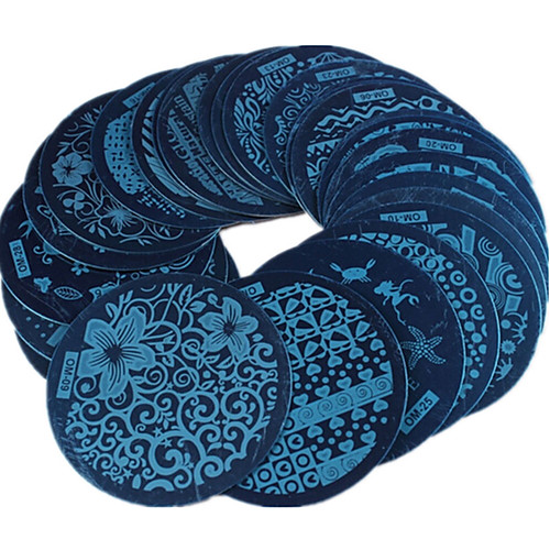 

30 pcs Stamping Plate Template Fashionable Design nail art Manicure Pedicure Stylish / Fashion Daily / Metal