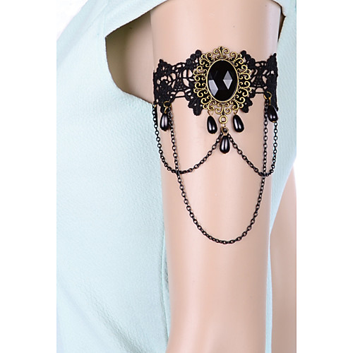 

Body Chain Armband Bracelet Gothic Women's Body Jewelry For Daily Casual Lace Black