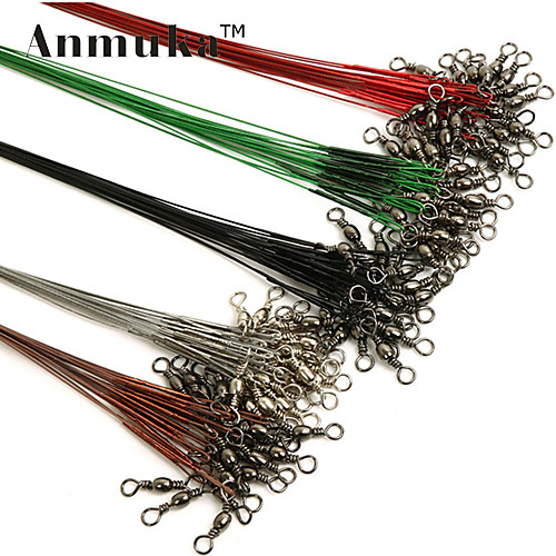

Monofilament Steel Wire Leader 1 pcs Fishing Line 0.15M / 0.15 Yard Steel Wire 22LB 0.534 mm Sea Fishing Bait Casting Spinning / Bass Fishing / Trolling & Boat Fishing