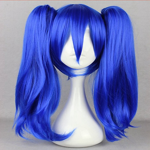 

Cosplay Costume Wig Synthetic Wig Cosplay Wig Straight Straight Wig Blue Synthetic Hair Women's Braided Wig African Braids Blue hairjoy