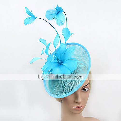 

Tulle / Feather Kentucky Derby Hat / Fascinators with 1 Wedding / Special Occasion Headpiece