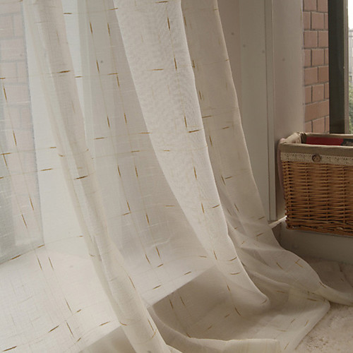 

Custom Made Kids / Teen Sheer Curtains Shades Two Panels / Jacquard / Living Room