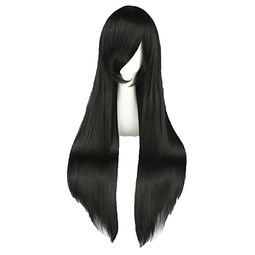 

Cosplay Wigs Shakugan no Shana Shana Black Long Anime Cosplay Wigs 80 CM Heat Resistant Fiber Male / Female
