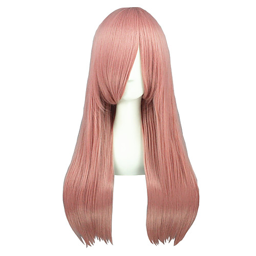 

Cosplay Wigs Reborn! Bisuke Pink Medium Anime Cosplay Wigs 60 CM Heat Resistant Fiber Male / Female