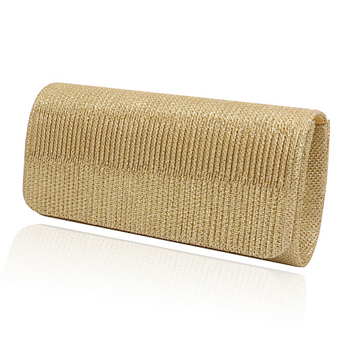 

Women's Bags Polyester Evening Bag Tri-fold Ruffles Stripes Metallic Party Wedding Event / Party Wedding Bags Handbags Black Blue Red Gold