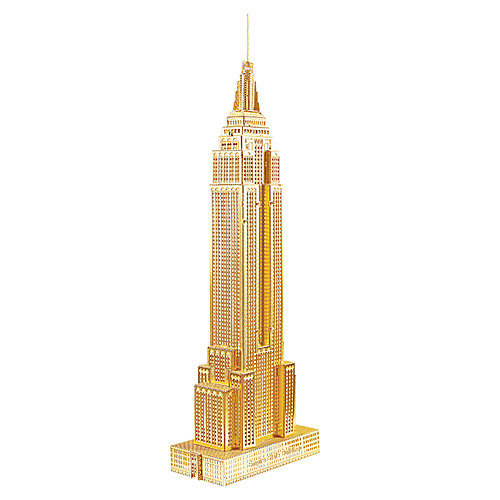 

Famous buildings Empire State Building 3D Puzzle Wooden Puzzle Metal Puzzle Model Building Kit Wooden Model DIY Metal Kid's Adults' Toy Gift