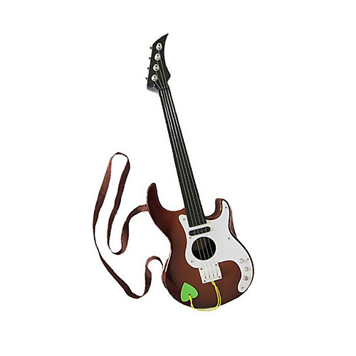 

Plastic Brown Simulation Child Guitar for Children Above 3 Musical Instruments Toy