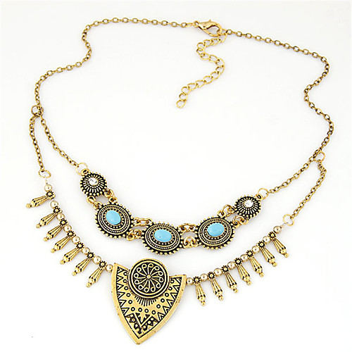 

Women's Statement Necklace Ladies Personalized Vintage European Alloy Silver Golden Necklace Jewelry For Party Daily Casual