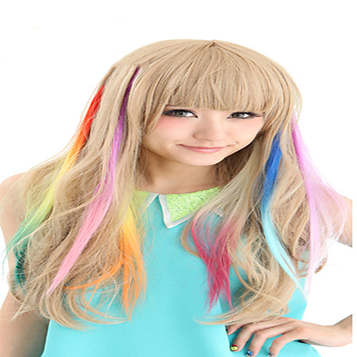 

synthetische colorful clip in hair extensions 1 clips 9color