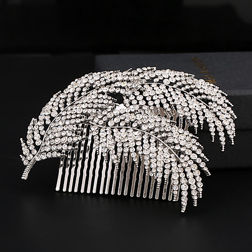 

Rhinestone / Alloy Hair Combs with 1 Wedding / Special Occasion Headpiece