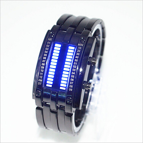 

Men's Women's Couple's Wrist Watch Digital Black / Silver 30 m Water Resistant / Waterproof Creative LED Digital Fashion Unique Creative - Silver Black / Red Black / Blue One Year Battery Life